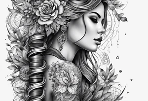 detailed DNA tattoo idea
