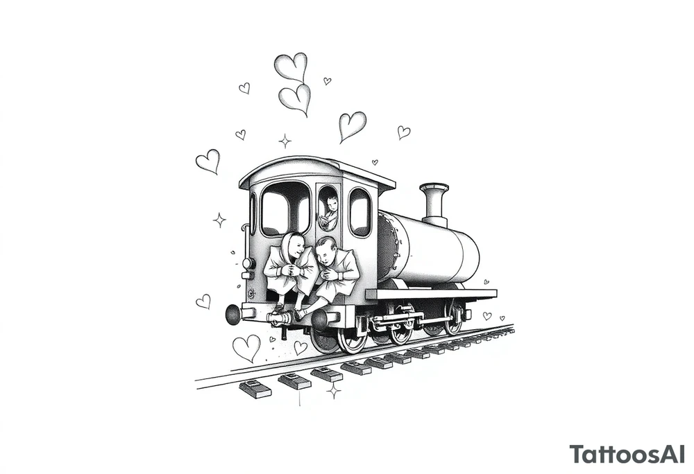 The train of love tattoo idea