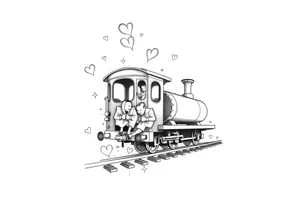 The train of love tattoo idea