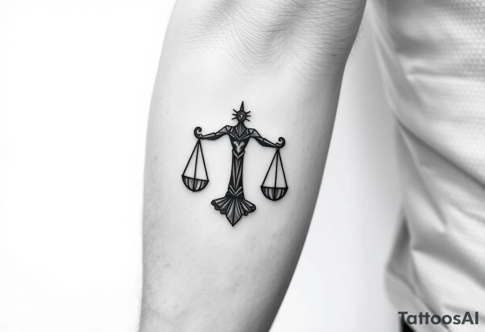 Computer code software developer, father of 6, masculine , strength, overcome, Libra, tattoo idea