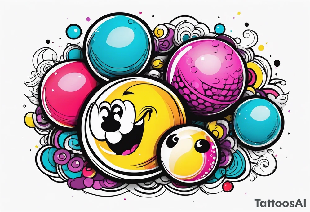 Penis and balls tattoo idea