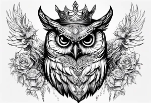 The Demon Owl Stolas, a Prince of Hell who is obsessed with gems, knowledge of astrology and poisonous plants. tattoo idea