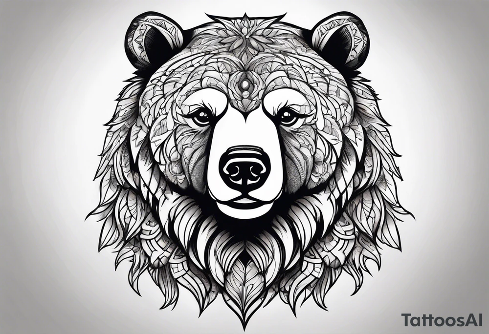 Dancing bear tattoo idea