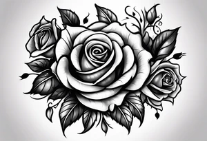 every rose has its thorn tattoo idea