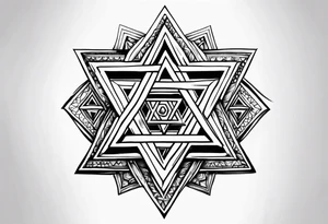 star of david tattoo idea