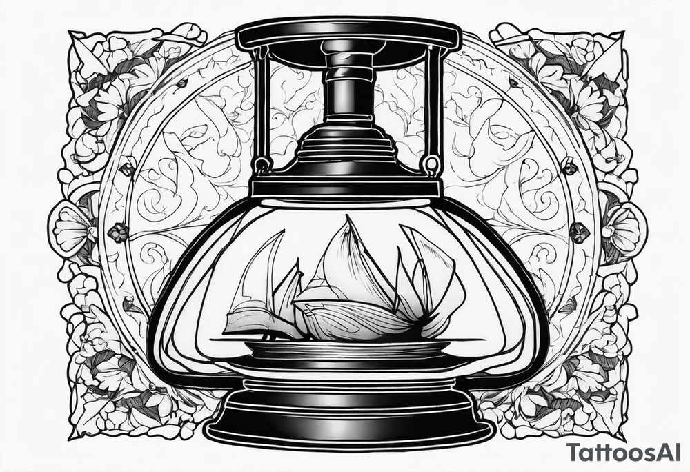 Lamp of florence nightingale tattoo idea