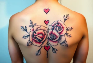 Im a twinky male and want a pretty tattoo on my torso. I like roses, kisses, hearts, and kink tattoo idea