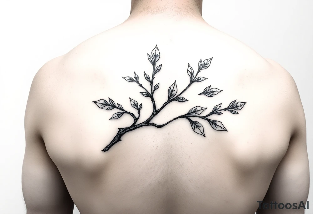 oak branch tattoo idea