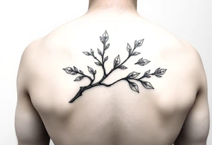 oak branch tattoo idea