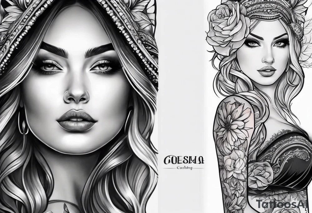 Девушки в стиле чикано tattoo idea