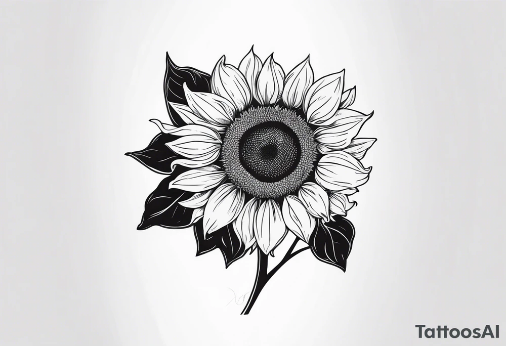 Sunflower tattoo idea