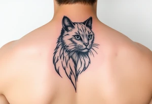 black cat tattoo idea