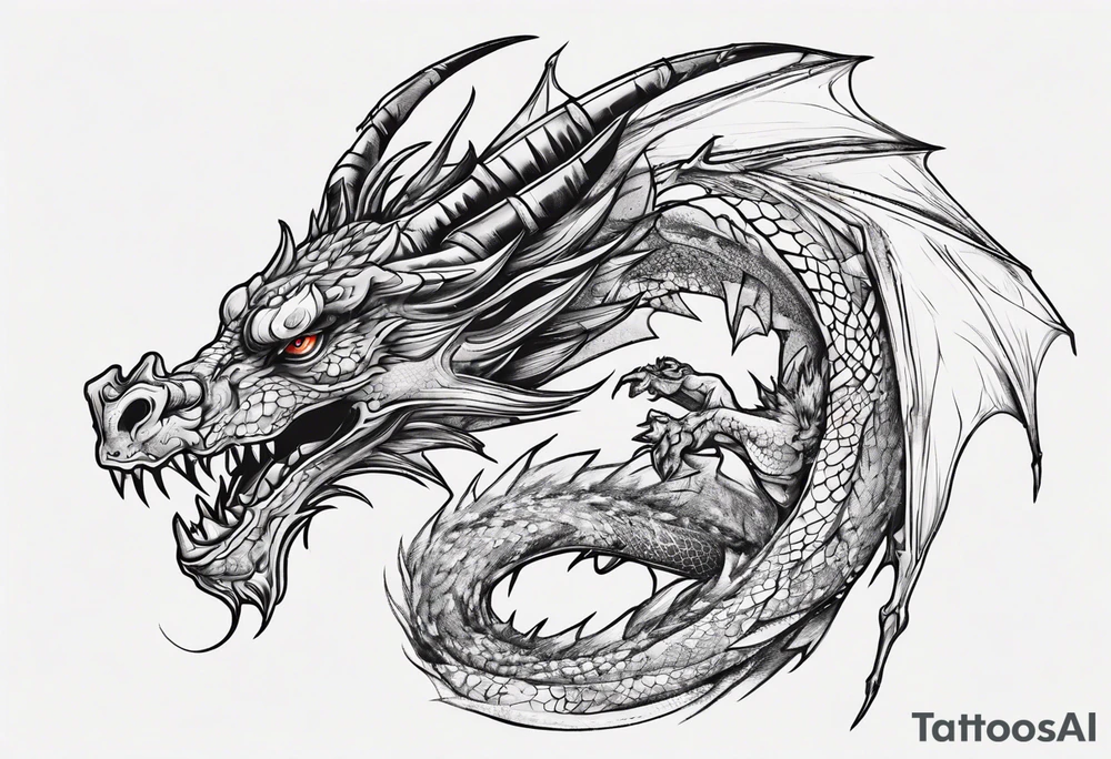dragon tattoo idea