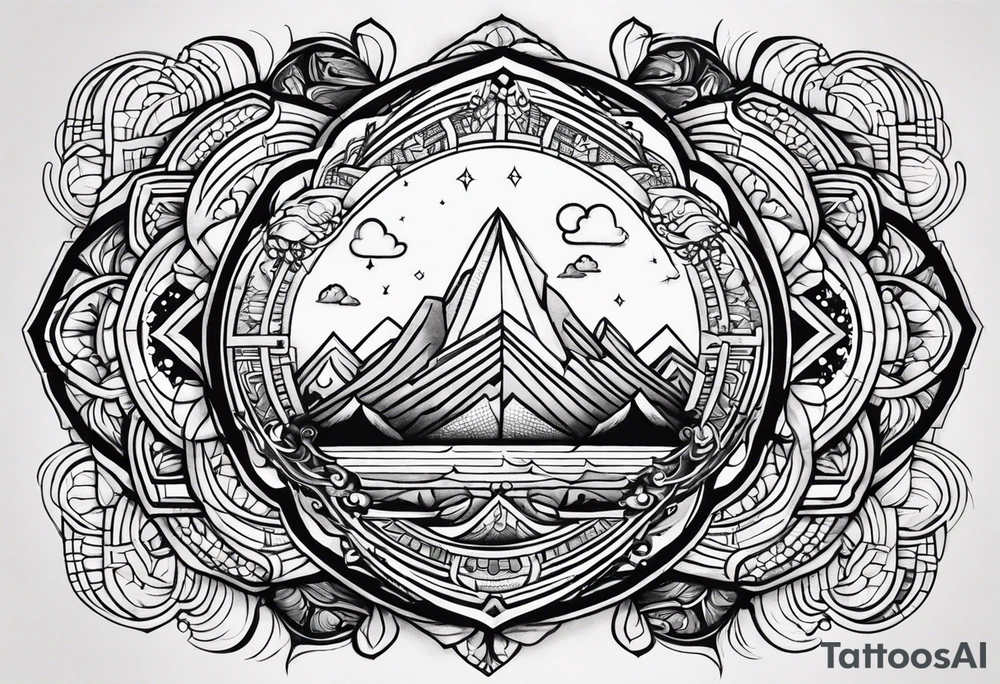 God is bigger than your highs and lows tattoo idea