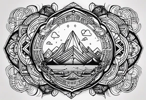 God is bigger than your highs and lows tattoo idea