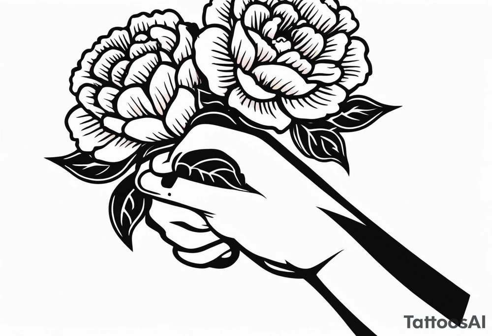 fist in air
vintage flowers
old school vintage simple traditional design 



bold color simple tattoo idea