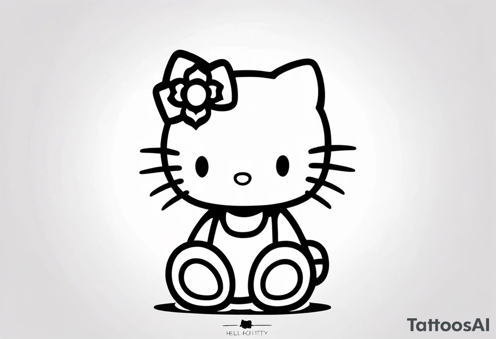 hello kitty tattoo idea