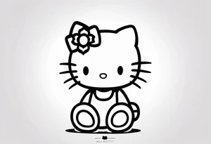hello kitty tattoo idea