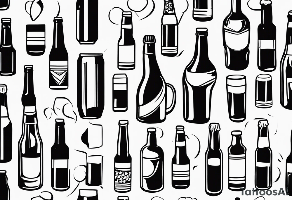 BEER BOOTLE tattoo idea