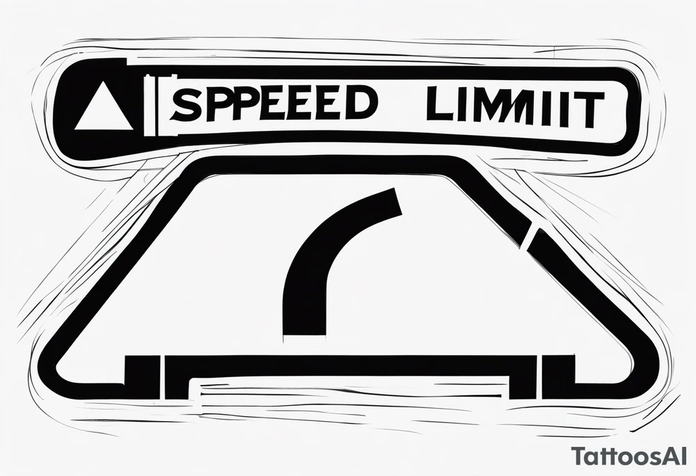 speed limit sign tattoo idea