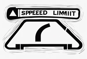 speed limit sign tattoo idea