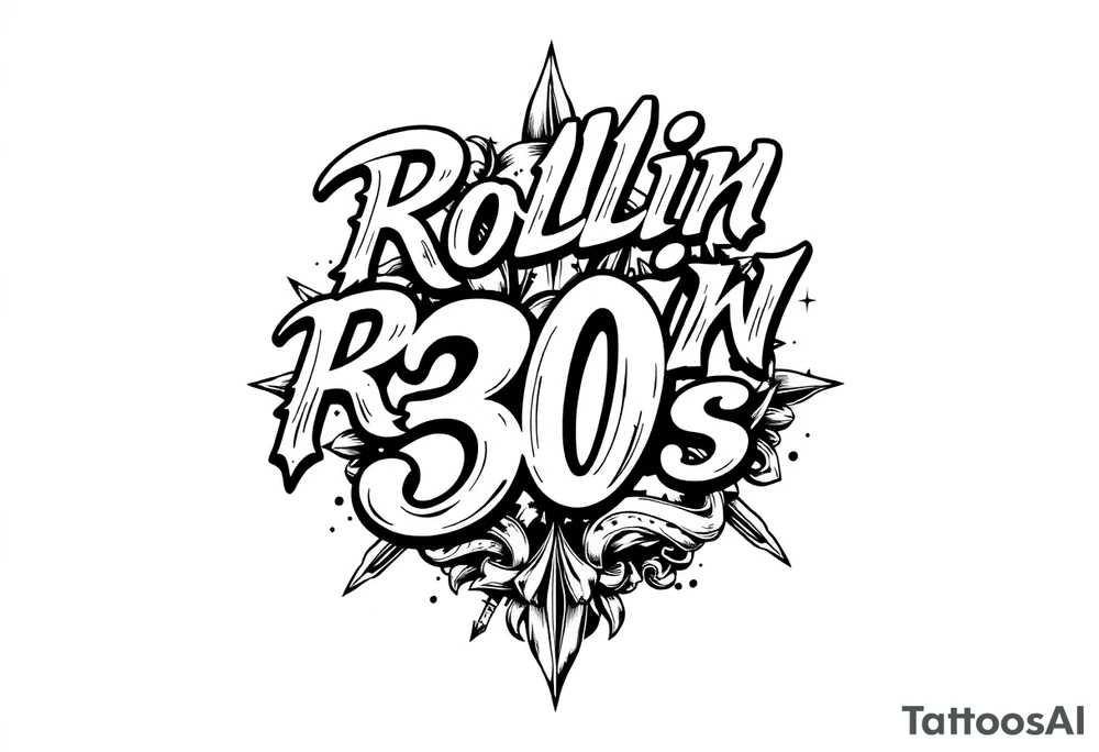 “Rollin 30s” tattoo idea