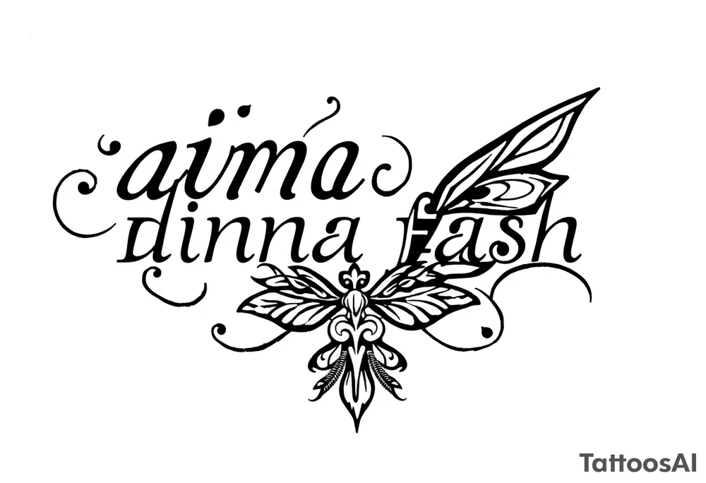 dinna fash. Style celtic flower. Dragon fly tattoo idea