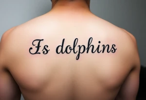 Is dolphins Music note tattoo idea