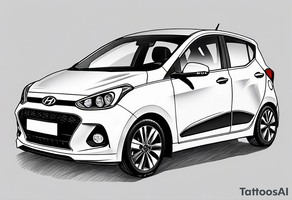 hyundai i10 facelift tattoo idea
