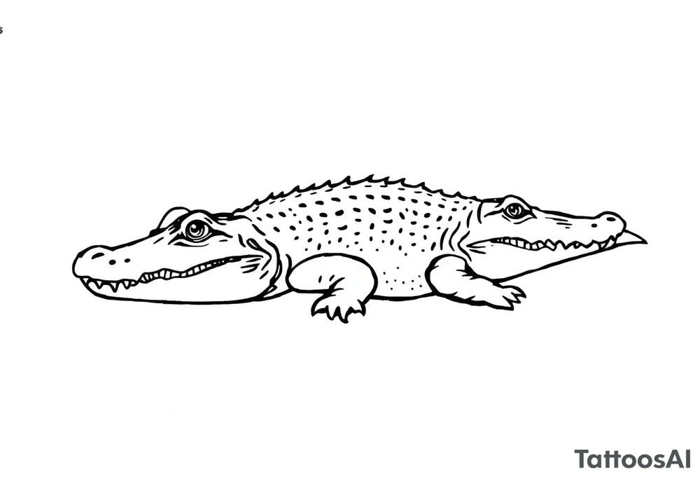 Alligator tattoo idea