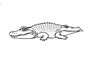 Alligator tattoo idea