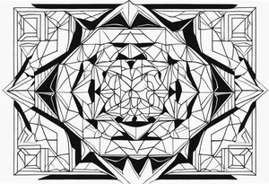 Geometric Shapes tattoo idea