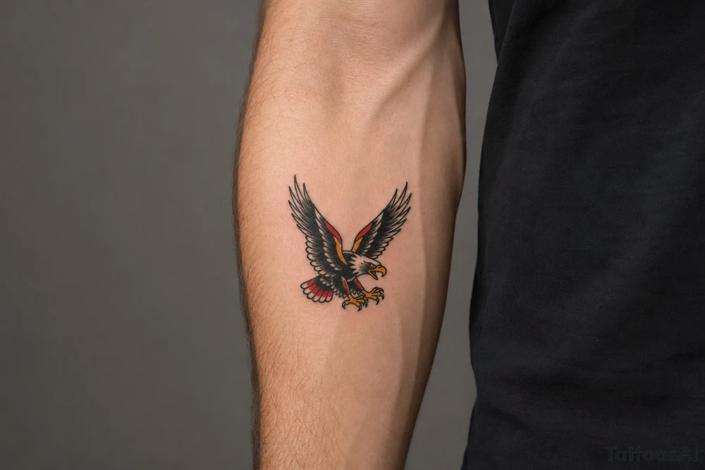 soaring eagle tattoo idea