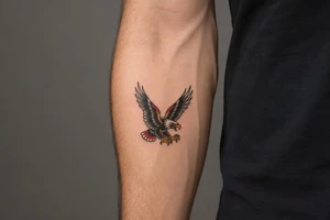 soaring eagle tattoo idea