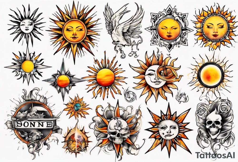 sonne tattoo idea