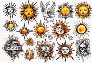 sonne tattoo idea