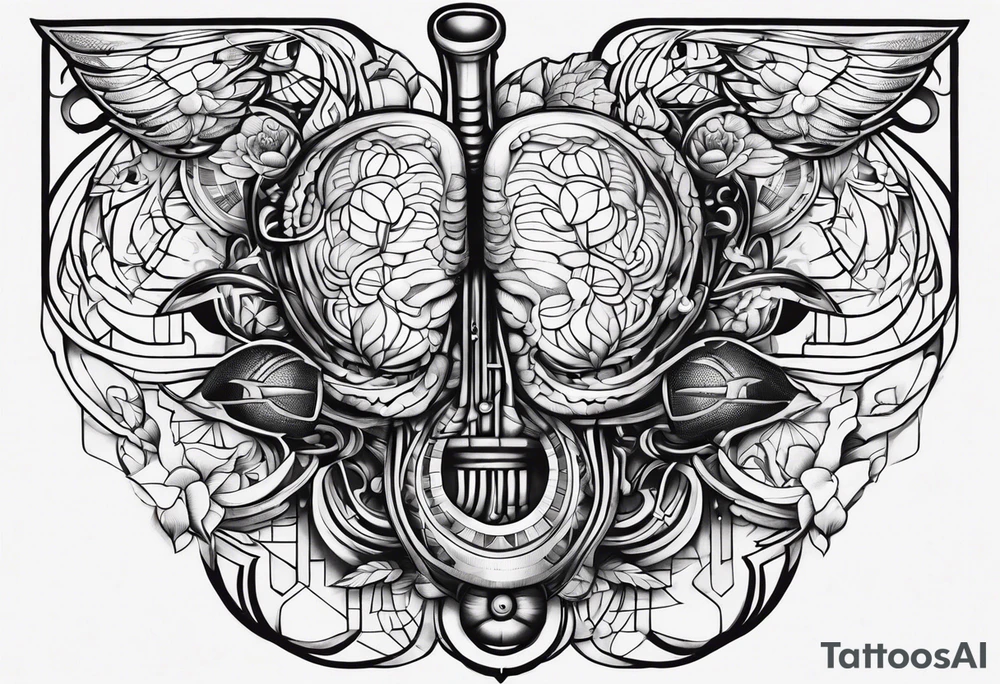 Kidney  body part organ tattoo idea