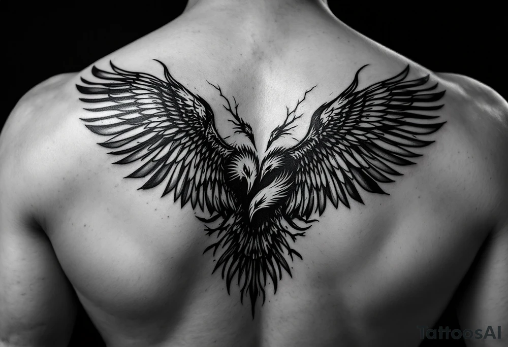 2 headed eagle with a tattoo idea