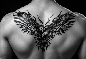 2 headed eagle with a tattoo idea