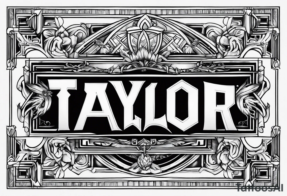Taylor last name tattoo idea