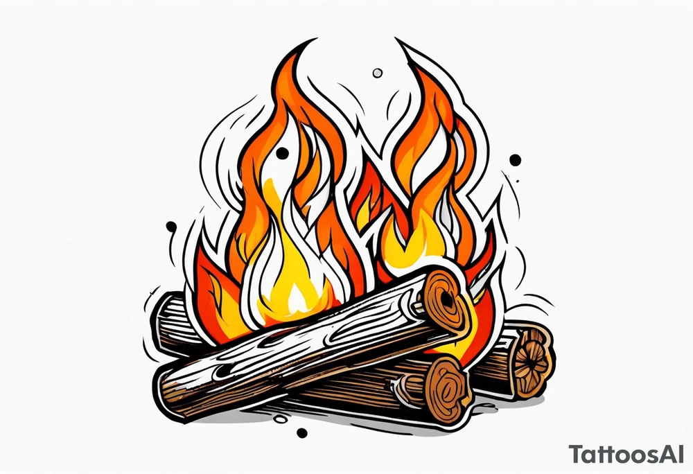 Bonfire tattoo idea
