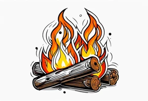Bonfire tattoo idea