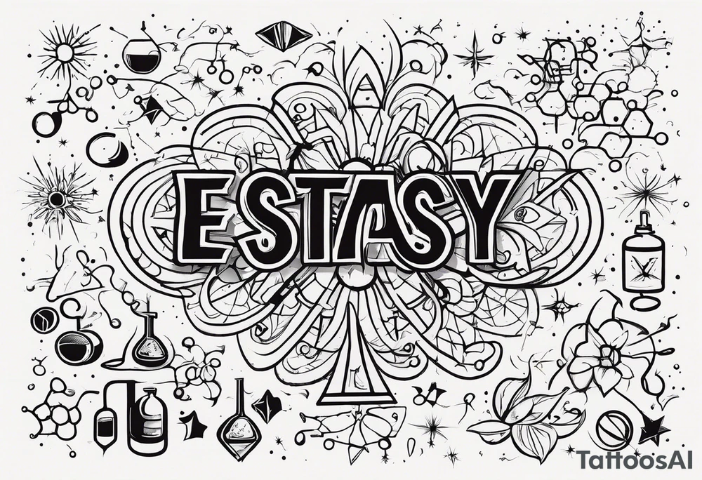 Ecstasy chemical diagram tattoo idea