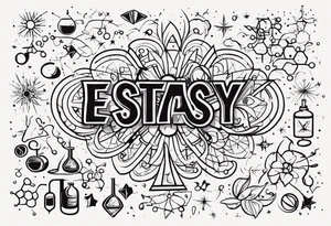 Ecstasy chemical diagram tattoo idea