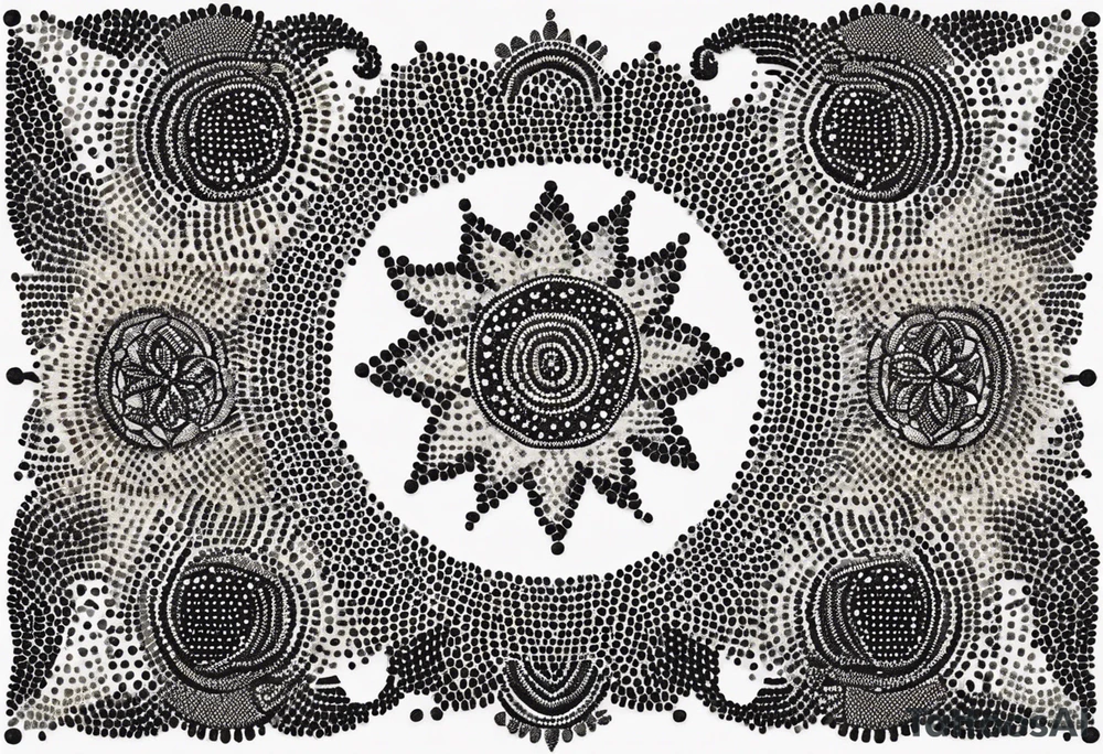 embroidered tattoo idea