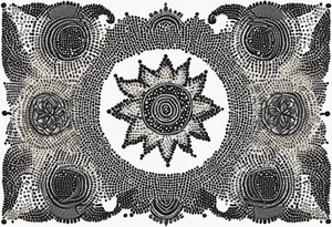 embroidered tattoo idea