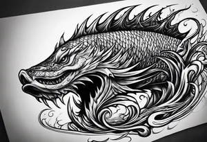 Evil leviathan tattoo idea