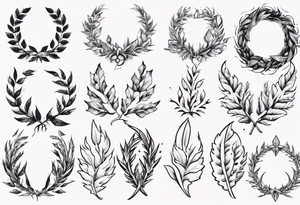 wreath leaves brand of sacrifice tattoo idea