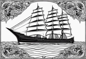 Ship tattoo idea