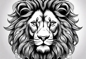 lion and cub tattoo idea
